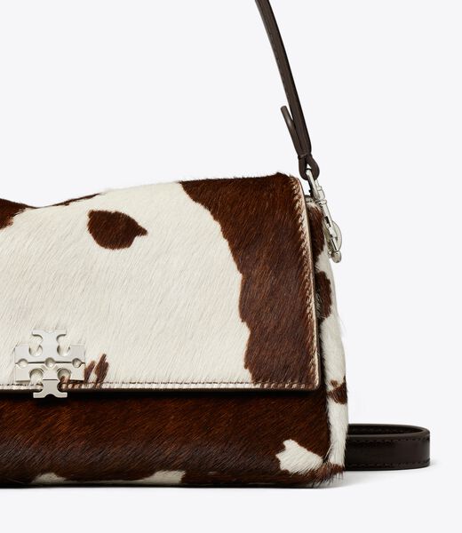 tory burch small charlie calf hair shoulder bag