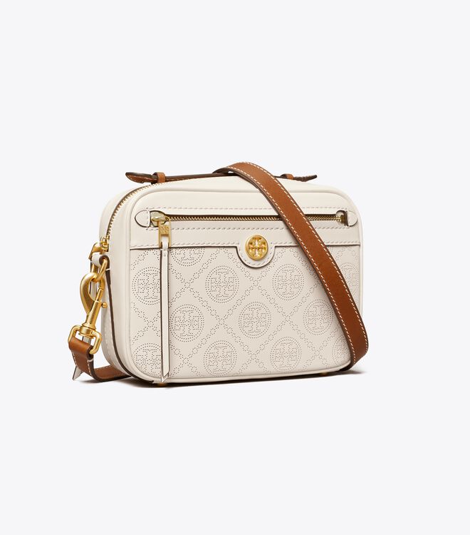 T Monogram Perforated Camera Bag