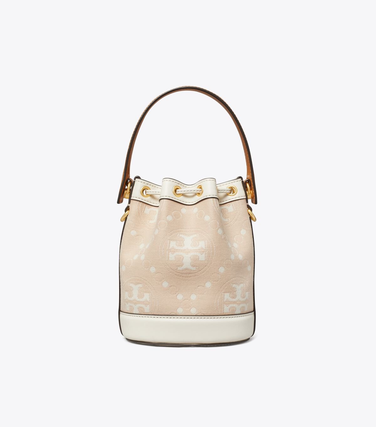 tory burch mini t monogram bucket bag