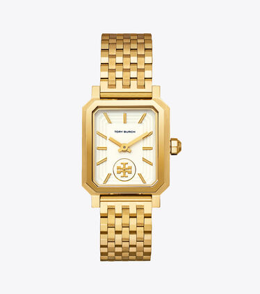 ساعة روبنسون ، لون ذهبي / كريم ، 27 × 29 مم