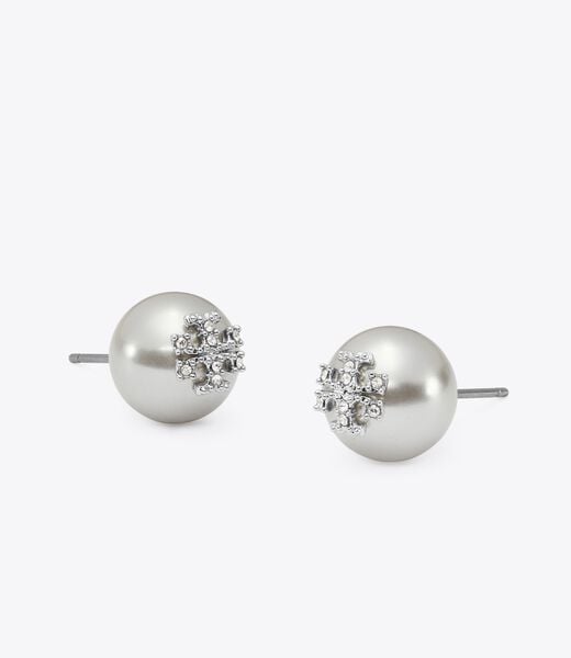 tory burch moondance pearl and pave stud earrings