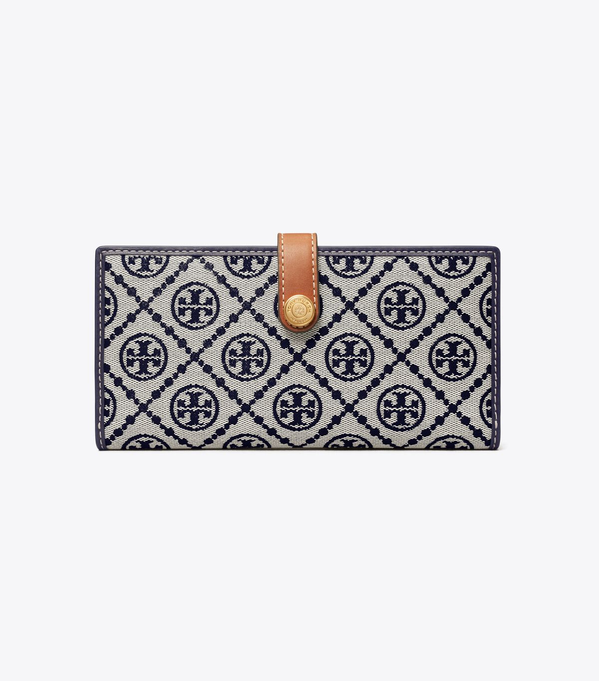 tory burch t monogram zip slim wallet