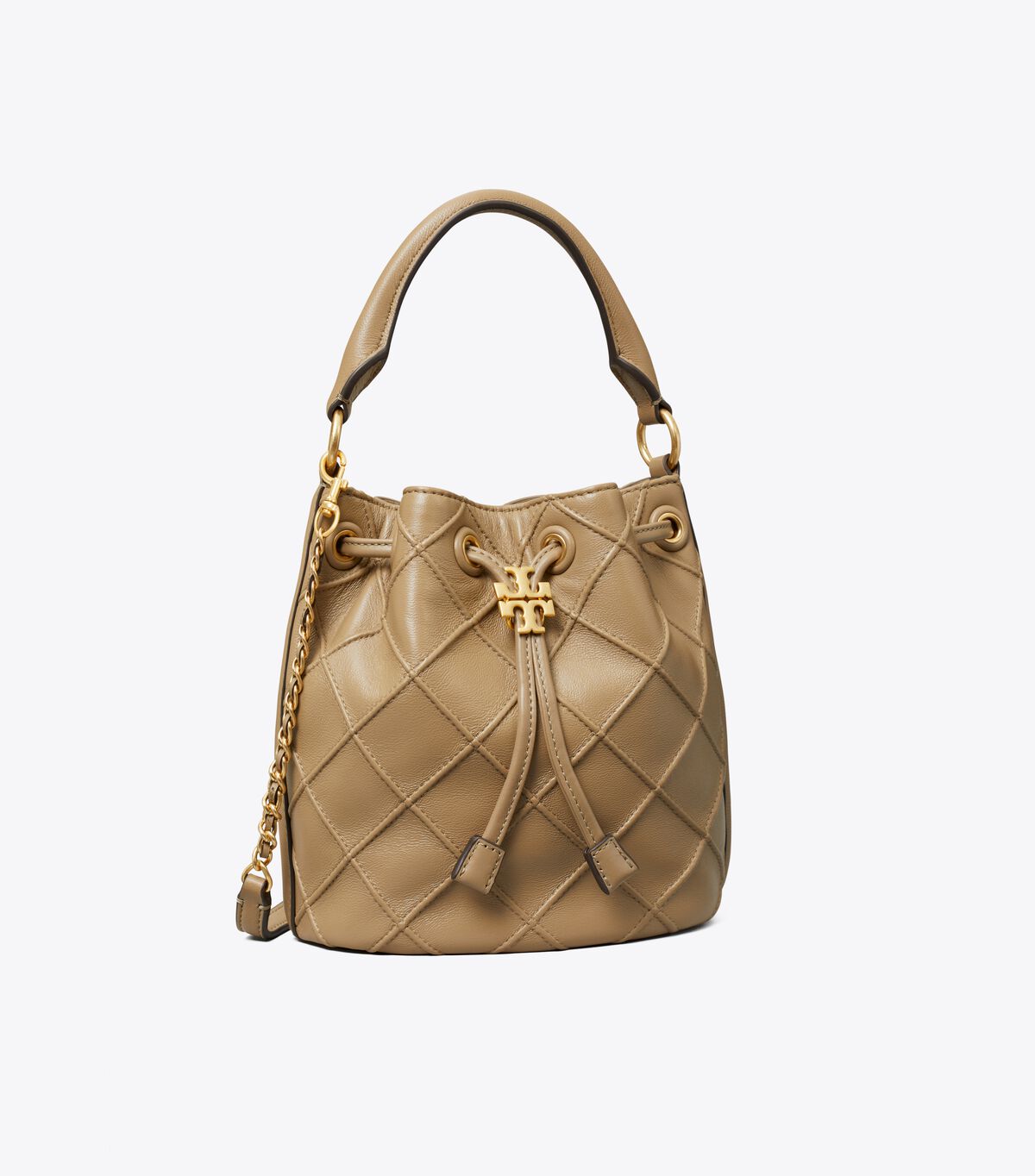 tory burch small fleming soft bucket bag