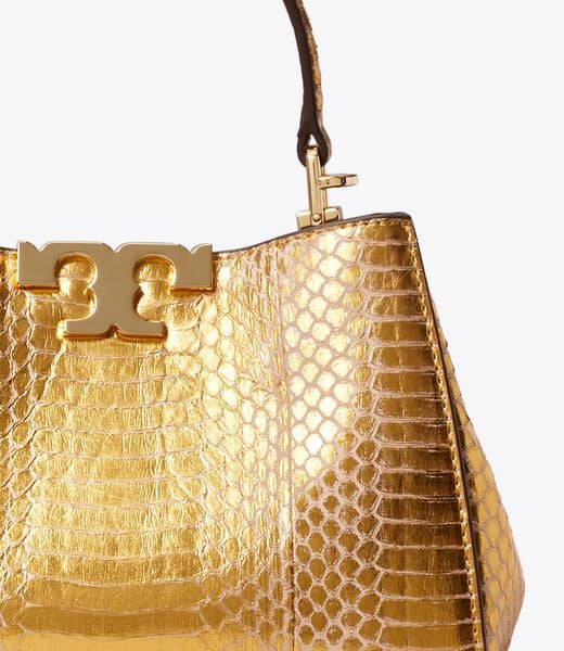 tory burch حقيبة إليانور الصغيرة بنقشة جلد الثعبان