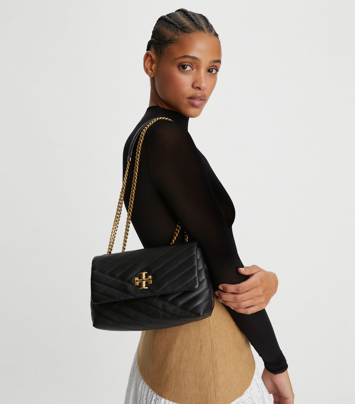 tory burch small kira chevron convertible shoulder bag