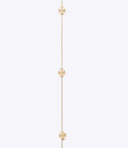 tory burch قلادة طويلة أيقونية