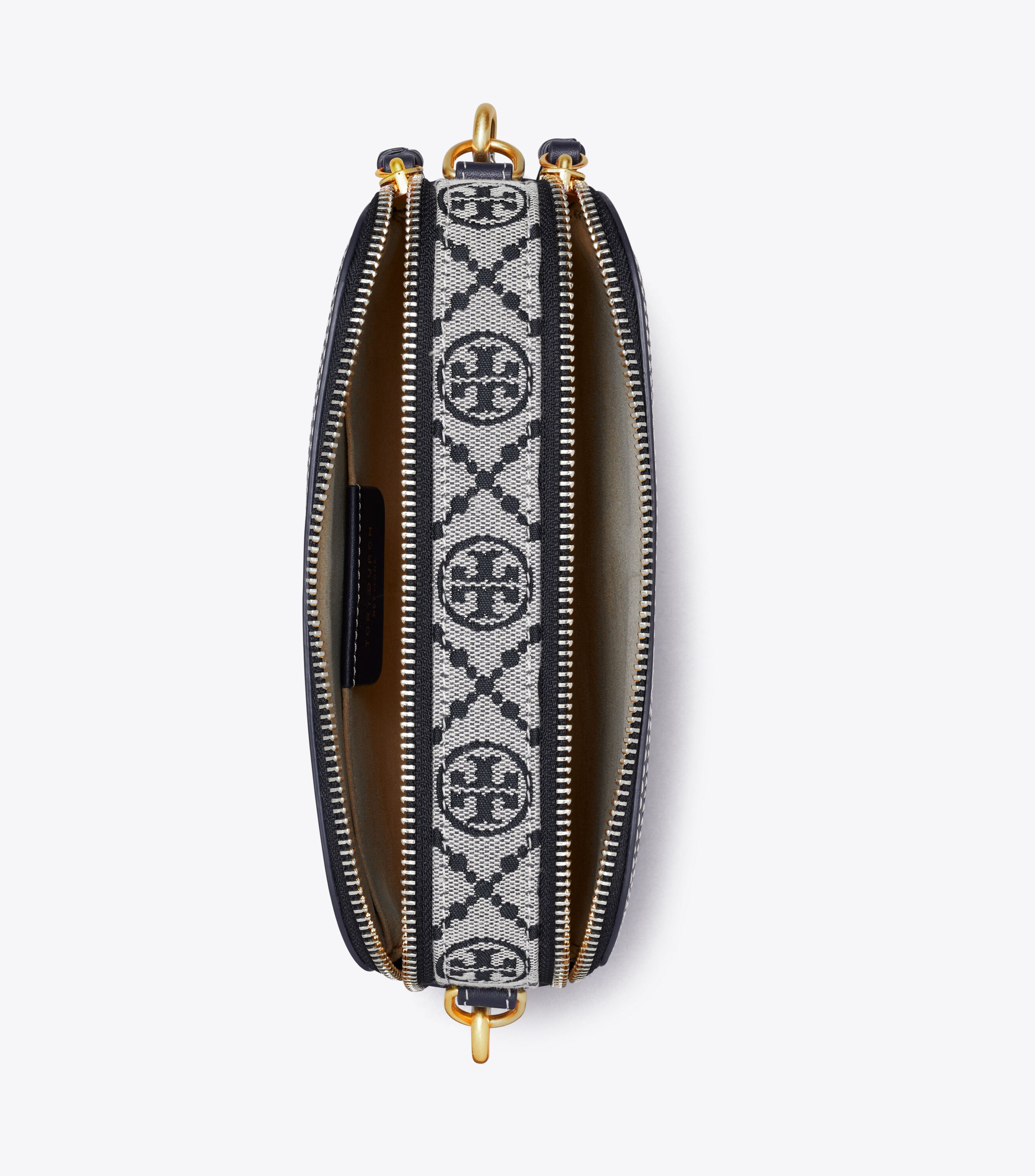 Mini T Monogram Miller Crossbody Bag, Tory Navy | Tory Burch KSA