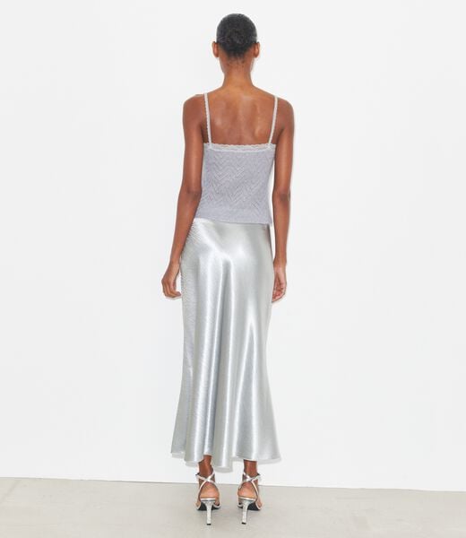 tory burch satin skirt