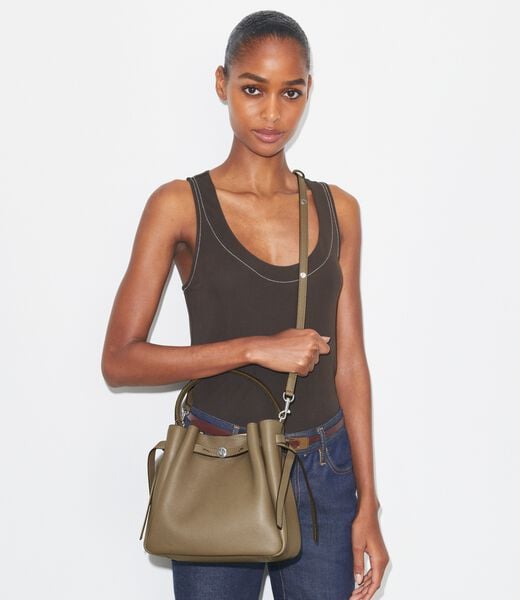 tory burch حقيبة دلو رومى
