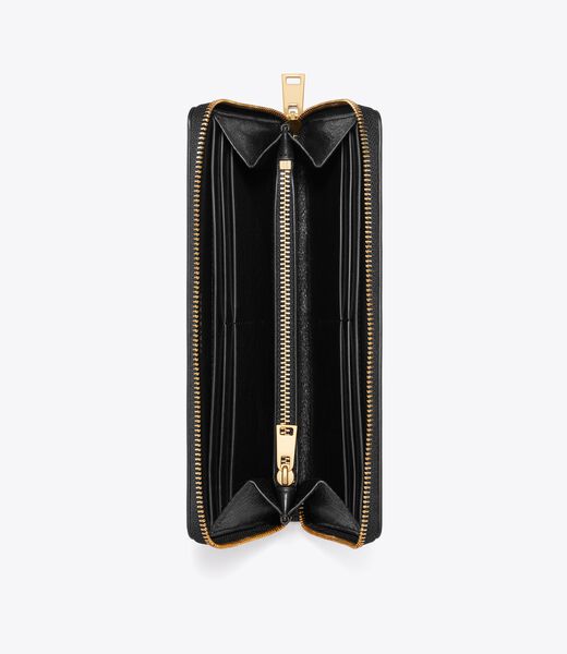 tory burch charlie quilted zip continental wallet